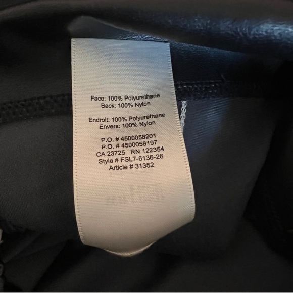 Aritzia | Wilfred Free Daria Pant High Waisted Vegan Leather Leggings Size M - Picture 9 of 9